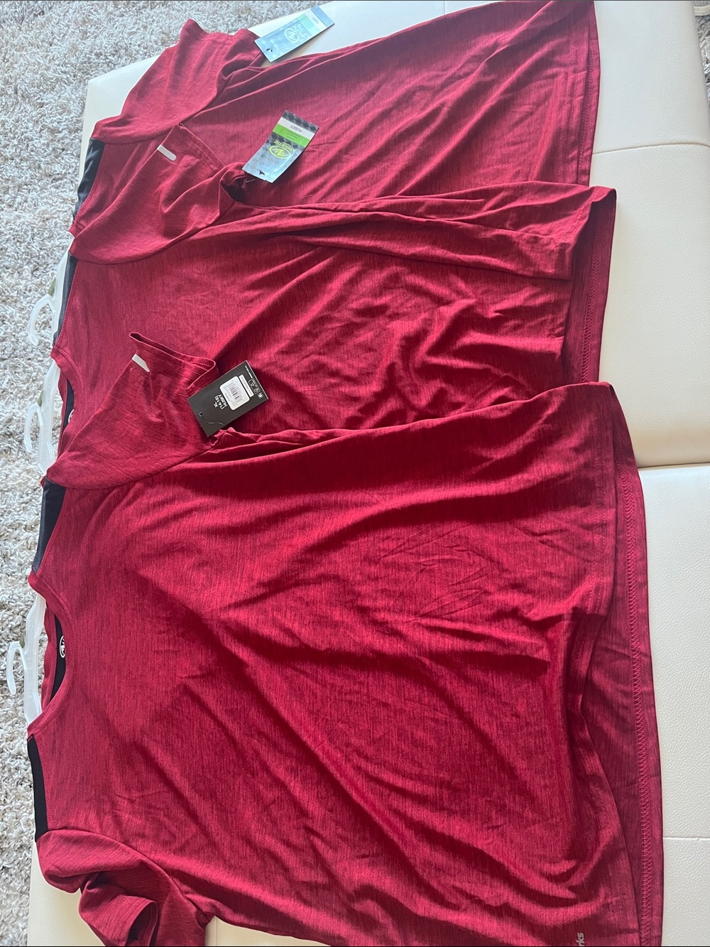 NEW: 3 Kids Red Performance drifit T-Shirts - Lightweight Active Tee